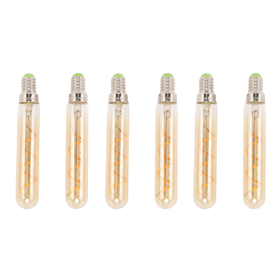 2 PCS E14 LED Light Bulb 3w Golden Tubular Bulb for Pendant Wall Scones Tube Light Bulbs Desk Lamp 220‑240v