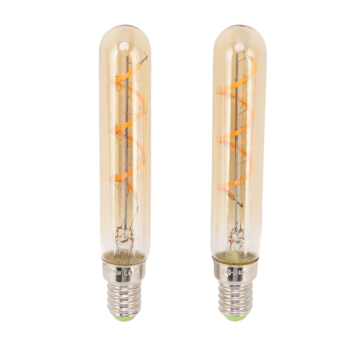 2 PCS E14 LED Light Bulb 3w Golden Tubular Bulb for Pendant Wall Scones Tube Light Bulbs Desk Lamp 220‑240v