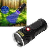 Black Light Flashlight Super Bright IPX45 Waterproof USB Rechargeable 365nm UV Flashlight for Cat Moss Money Detection