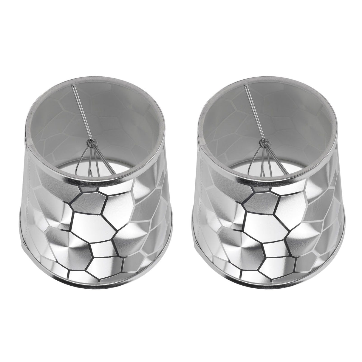 2Pcs Dustproo E14 Bulb Lamp Holder Lampshade Modern Simple Style Table Lamp Shade