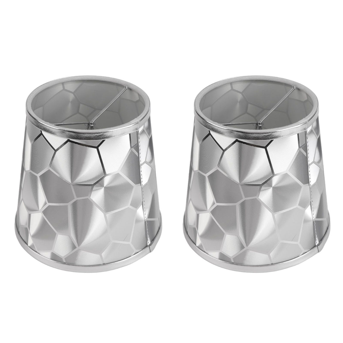 2Pcs Dustproo E14 Bulb Lamp Holder Lampshade Modern Simple Style Table Lamp Shade