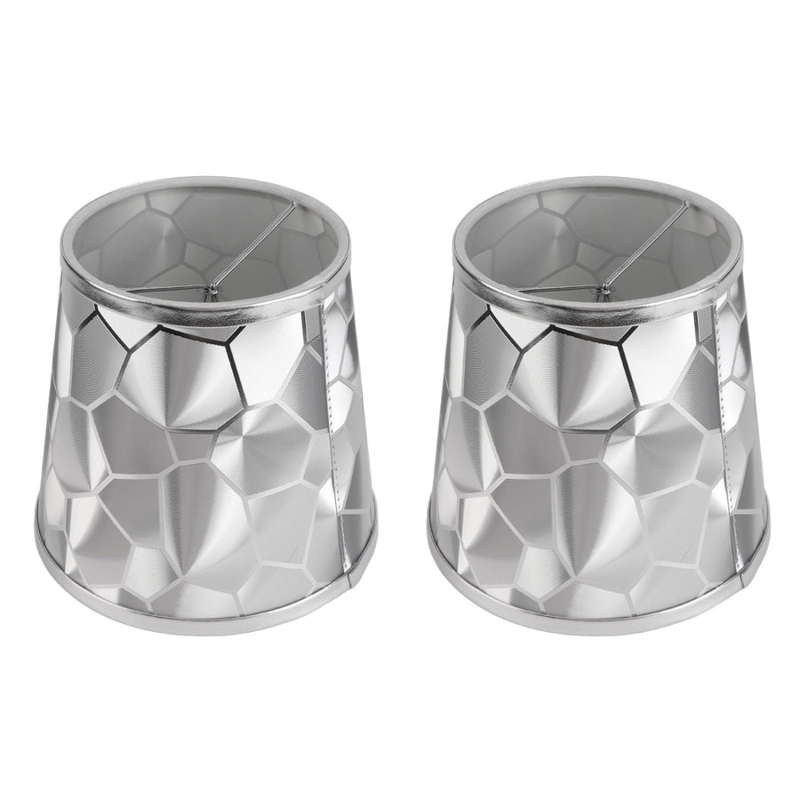 2Pcs Dustproo E14 Bulb Lamp Holder Lampshade Modern Simple Style Table Lamp Shade
