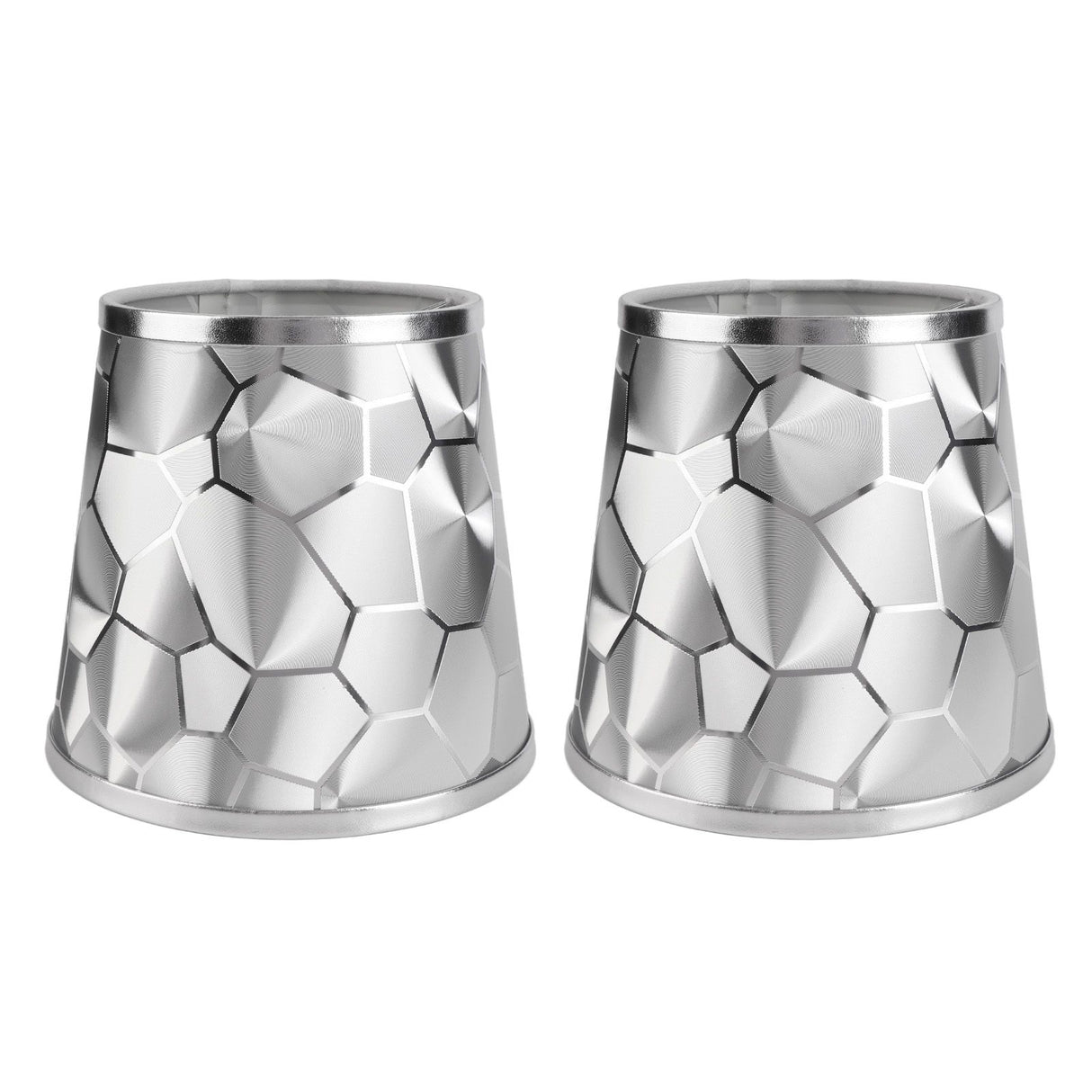 2Pcs Dustproo E14 Bulb Lamp Holder Lampshade Modern Simple Style Table Lamp Shade