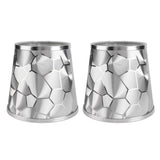 2Pcs Dustproo E14 Bulb Lamp Holder Lampshade Modern Simple Style Table Lamp Shade
