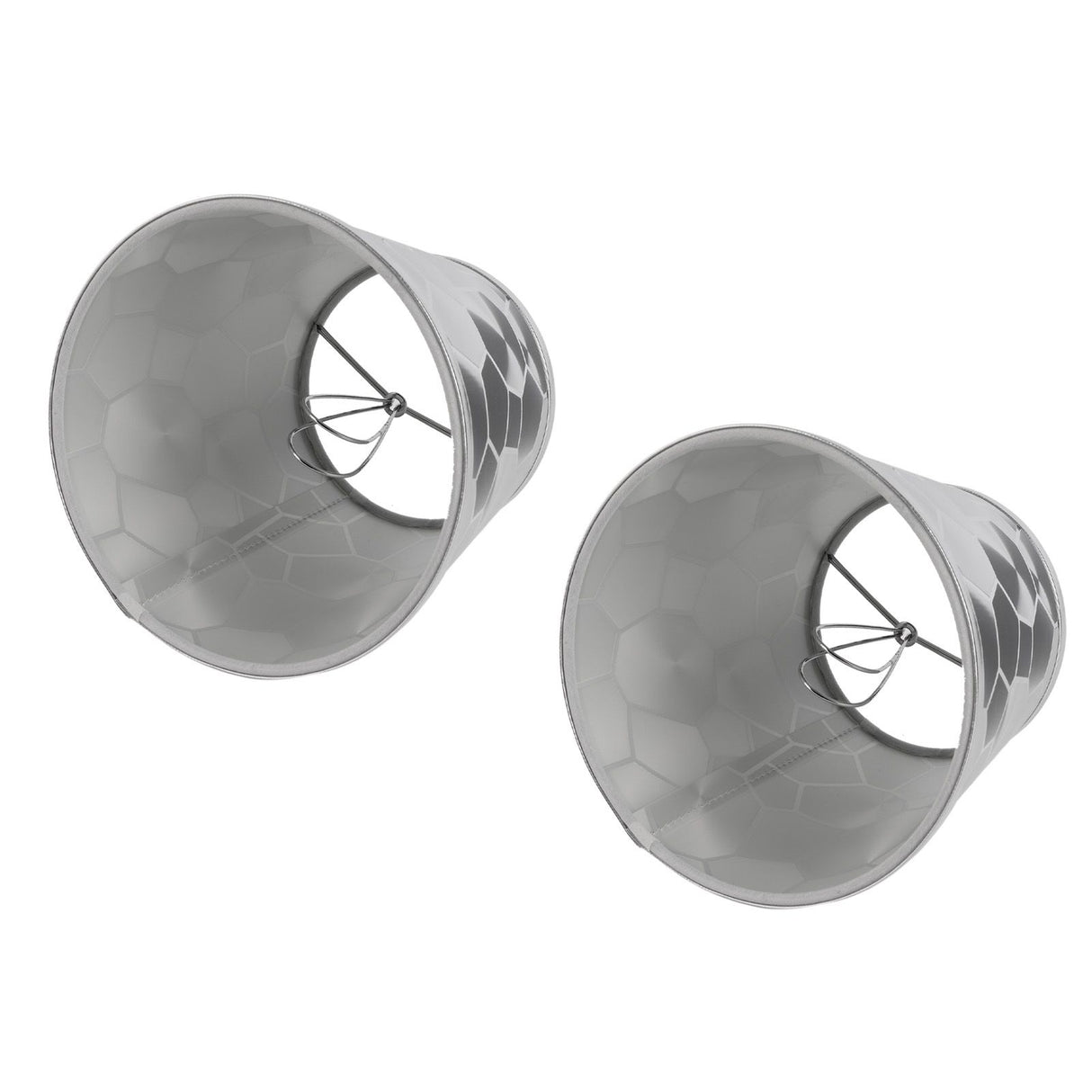 2Pcs Dustproo E14 Bulb Lamp Holder Lampshade Modern Simple Style Table Lamp Shade