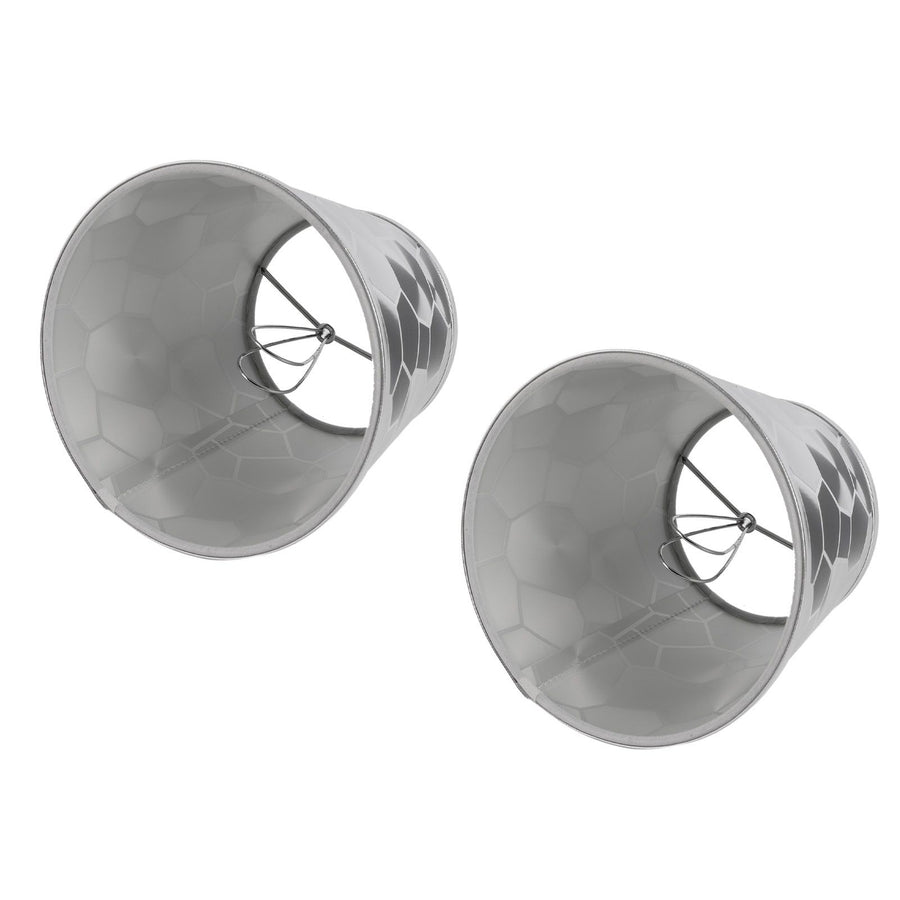 2Pcs Dustproo E14 Bulb Lamp Holder Lampshade Modern Simple Style Table Lamp Shade