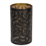 Windmill Shadow Metal Lamp Shades Hollow Carved Lampshade Modern Style Detachable Hollow Lampshade For E27 E26 Lamp Holder - Front View