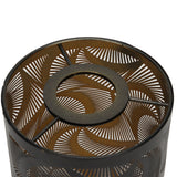 Windmill Shadow Metal Lamp Shades Hollow Carved Lampshade Modern Style Detachable Hollow Lampshade For E27 E26 Lamp Holder - Extra Image