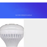 Bluetooth Music Bulb Plastic RGB Multi Color Adjustable Wireless Smart Light Bulb for Bars Restaurants 12W
