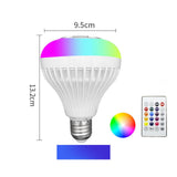 Bluetooth Music Bulb Plastic RGB Multi Color Adjustable Wireless Smart Light Bulb for Bars Restaurants 12W