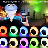 Bluetooth Music Bulb Plastic RGB Multi Color Adjustable Wireless Smart Light Bulb for Bars Restaurants 12W - Extra Image