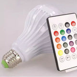 Bluetooth Music Bulb Plastic RGB Multi Color Adjustable Wireless Smart Light Bulb for Bars Restaurants 12W