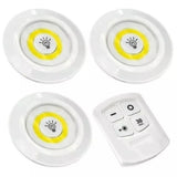 COB Smart Wireless Remote Control Night Light Decorative Kitchen Closet Staircase Aisle Bathroom Lighting Mini Touch LED Light with Remote Control