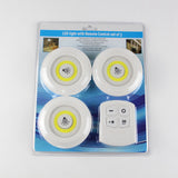 COB Smart Wireless Remote Control Night Light Decorative Kitchen Closet Staircase Aisle Bathroom Lighting Mini Touch LED Light with Remote Control