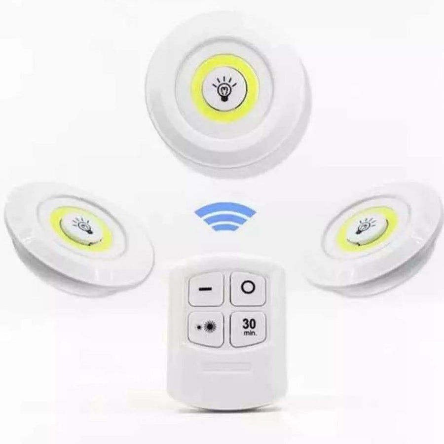 COB Smart Wireless Remote Control Night Light Decorative Kitchen Closet Staircase Aisle Bathroom Lighting Mini Touch LED Light with Remote Control