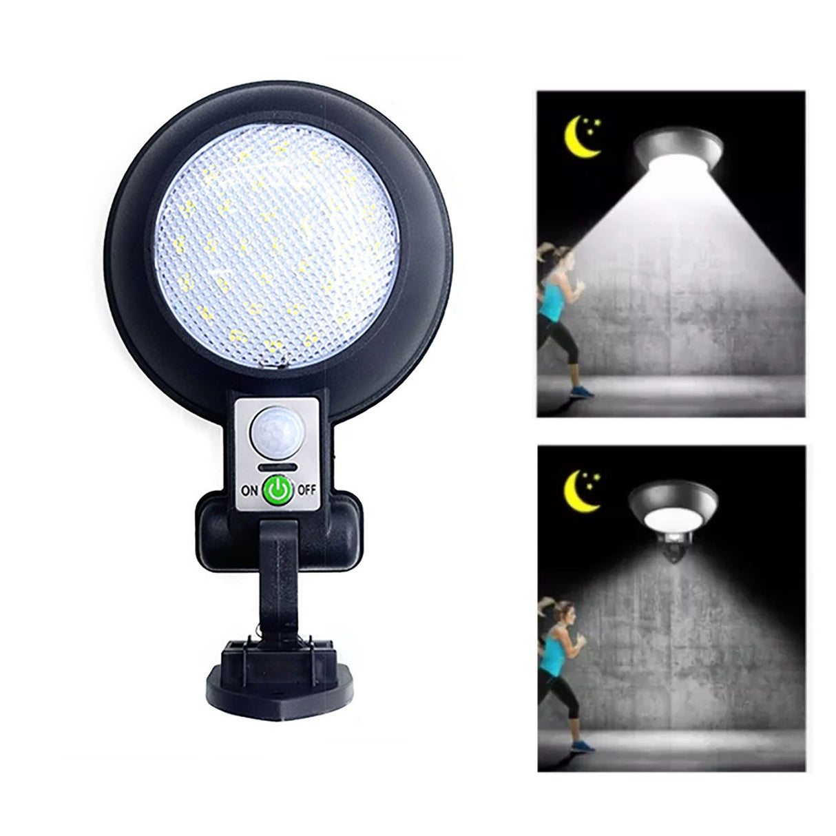 Outdoor Solar Wall Light Waterproof Motion Sensor Lamp 5.5V 2.5W for Garden Yard Villa Balcony Garage