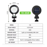 Outdoor Solar Wall Light Waterproof Motion Sensor Lamp 5.5V 2.5W for Garden Yard Villa Balcony Garage