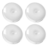 4Pcs Motion Sensor Night Light Rechargeable LED Lamp Auto On Off Warm White Lighting for Home