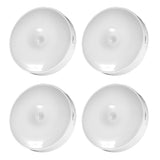 4Pcs Motion Sensor Night Light Rechargeable LED Lamp Auto On Off Warm White Lighting for Home