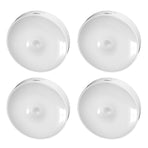 4Pcs Motion Sensor Night Light Rechargeable LED Lamp Auto On Off Warm White Lighting for Home