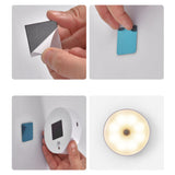 4Pcs Motion Sensor Night Light Rechargeable LED Lamp Auto On Off Warm White Lighting for Home
