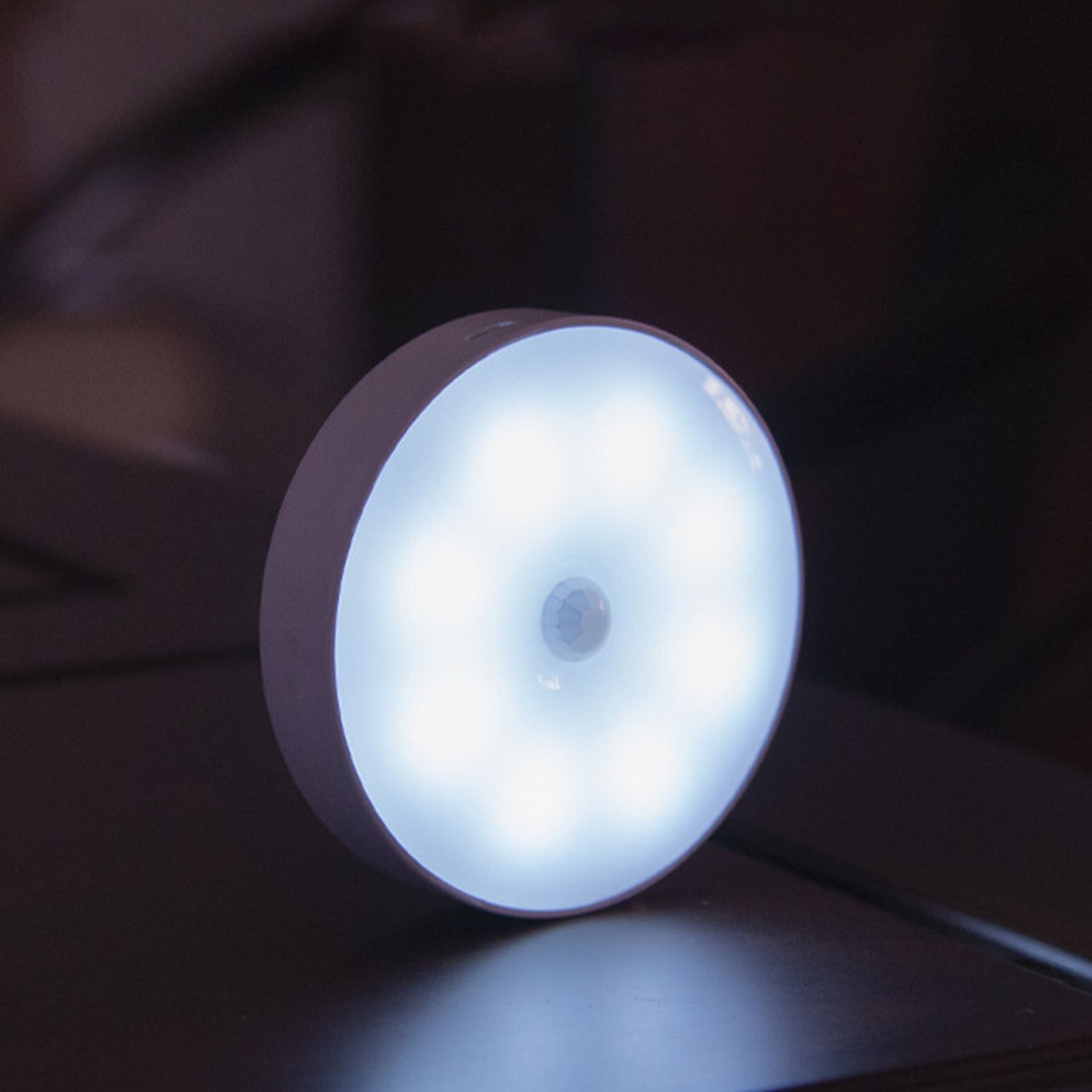 4Pcs Motion Sensor Night Light Rechargeable LED Lamp Auto On Off Warm White Lighting for Home