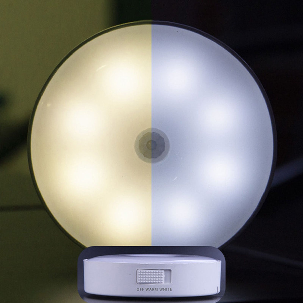 4Pcs Motion Sensor Night Light Rechargeable LED Lamp Auto On Off Warm White Lighting for Home