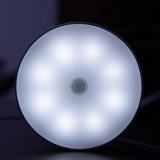 4Pcs Motion Sensor Night Light Rechargeable LED Lamp Auto On Off Warm White Lighting for Home