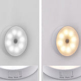 4Pcs Motion Sensor Night Light Rechargeable LED Lamp Auto On Off Warm White Lighting for Home