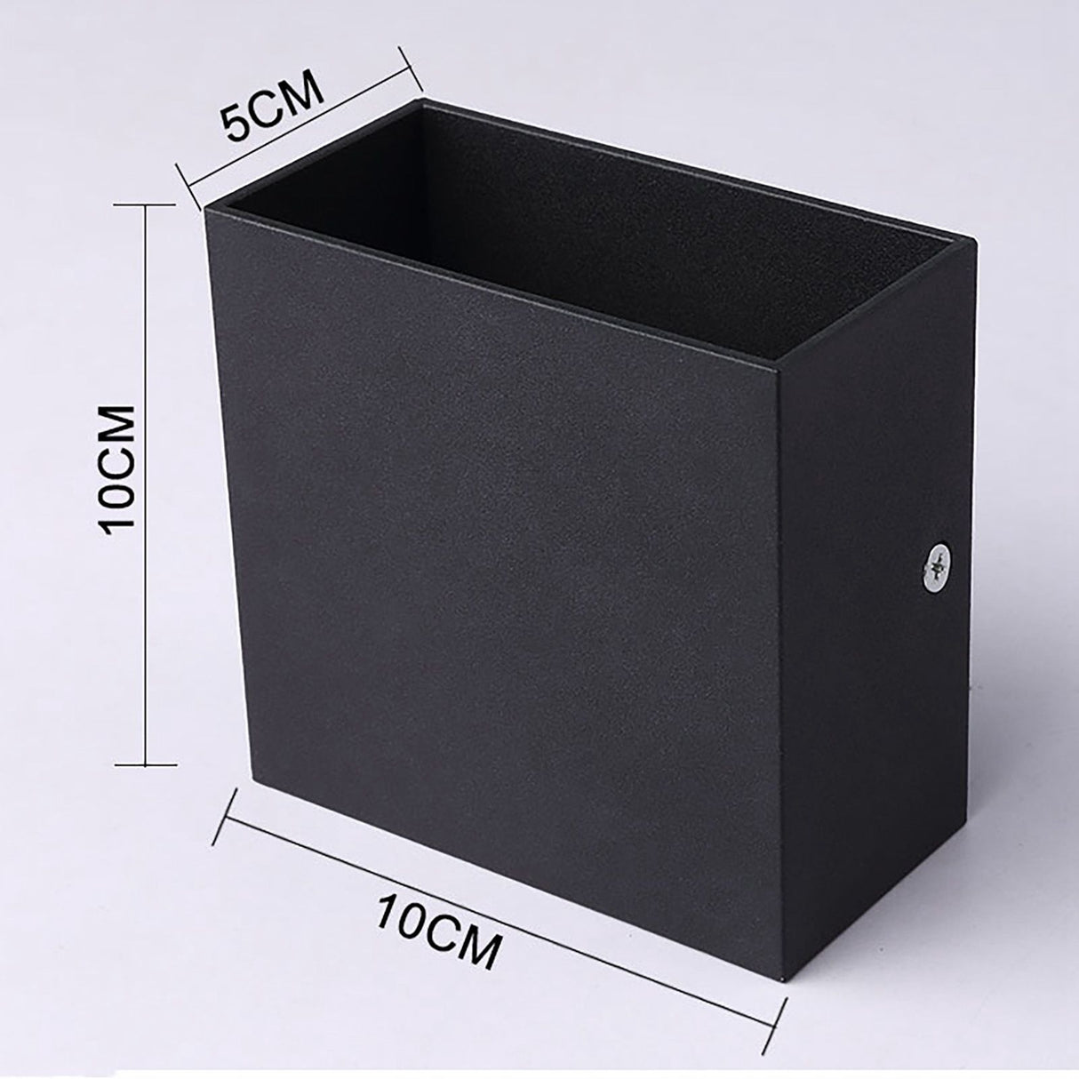 Modern LED Wall Sconce Aluminum Indoor LED Wall Mounted Lamp for Bedroom Hallway Black 10W Warm Light 3000K