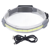 COB Headlamp Super Bright 4 Modes IPX4 Waterproof Rechargeable Head Light for Running Hiking Fishing