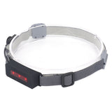 COB Headlamp Super Bright 4 Modes IPX4 Waterproof Rechargeable Head Light for Running Hiking Fishing - Side View
