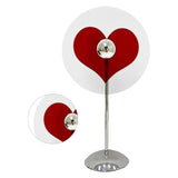 Heart Shaped Projection Table Lamp 4W Sweet Warm 360 Degree Rotatable Decorative Ambient Light - Top-Down View
