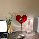 Heart Shaped Projection Table Lamp 4W Sweet Warm 360 Degree Rotatable Decorative Ambient Light - Rear View