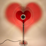 Heart Shaped Projection Table Lamp 4W Sweet Warm 360 Degree Rotatable Decorative Ambient Light - Low Angle