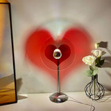 Heart Shaped Projection Table Lamp 4W Sweet Warm 360 Degree Rotatable Decorative Ambient Light - Extra Image