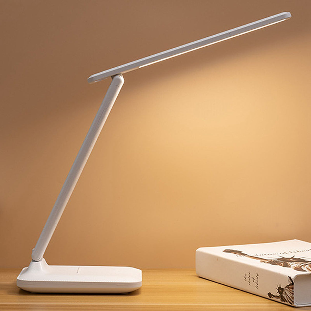 LED Reading Lamp Plastic Eye Protection USB Charging Desk Light for Bedroom Study 10W 5V/1A