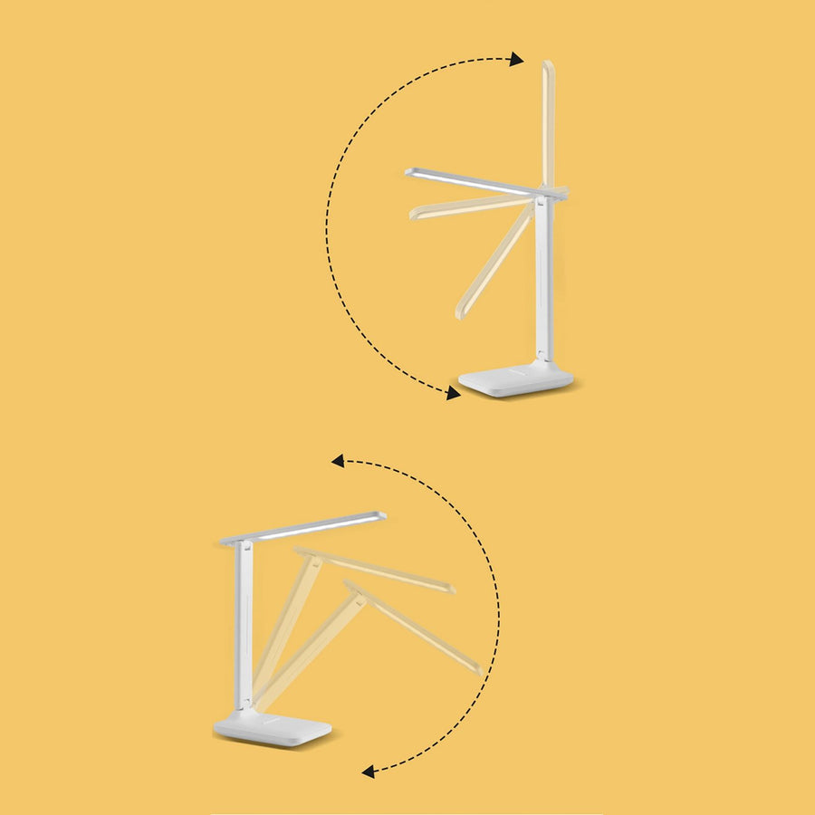 LED Reading Lamp Plastic Eye Protection USB Charging Desk Light for Bedroom Study 10W 5V/1A