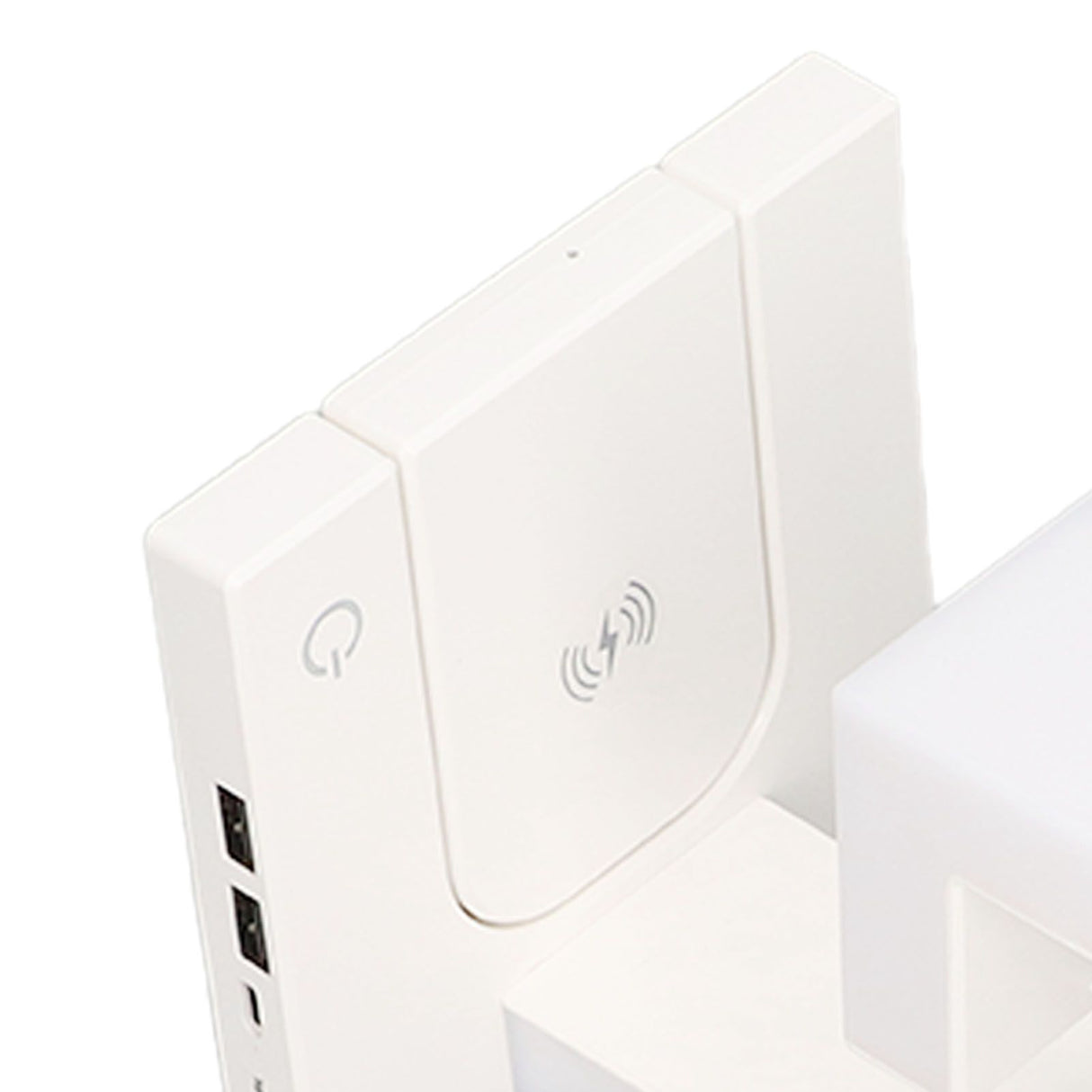 Magnetic Levitation Night Light 3 Gears Touching Switch LED Table Lamp with Phone Wireless Charging White