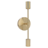 Double Wall Light Base E27 E26 Rust Proof Vintage Wall Lamp Bulb Holder for Living Room Bathroom Gold 85‑265V - Top-Down View