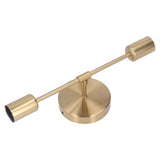 Double Wall Light Base E27 E26 Rust Proof Vintage Wall Lamp Bulb Holder for Living Room Bathroom Gold 85‑265V - Close-Up Angle