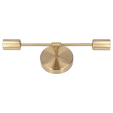 Double Wall Light Base E27 E26 Rust Proof Vintage Wall Lamp Bulb Holder for Living Room Bathroom Gold 85‑265V - Low Angle