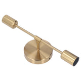 Double Wall Light Base E27 E26 Rust Proof Vintage Wall Lamp Bulb Holder for Living Room Bathroom Gold 85‑265V - Extra Image