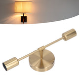 Double Wall Light Base E27 E26 Rust Proof Vintage Wall Lamp Bulb Holder for Living Room Bathroom Gold 85‑265V - Extra Image