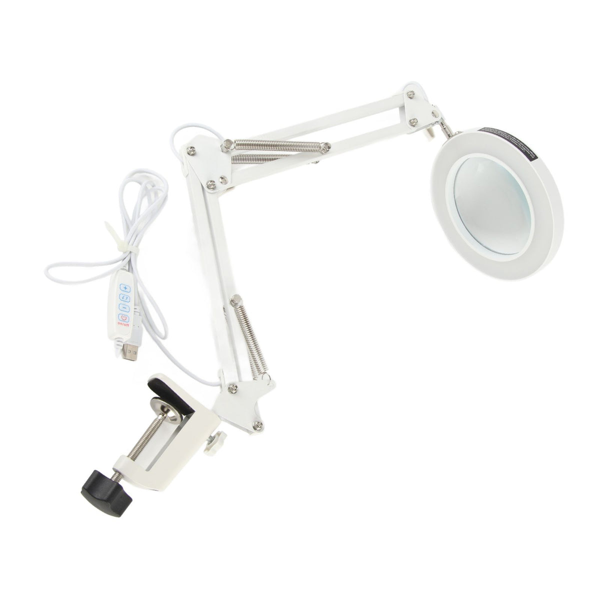 Magnifying Desk Lamp 5X Magnification 72 LED Beads 3 Light Modes Dimmable Lighted Magnifying Glass for Family Office