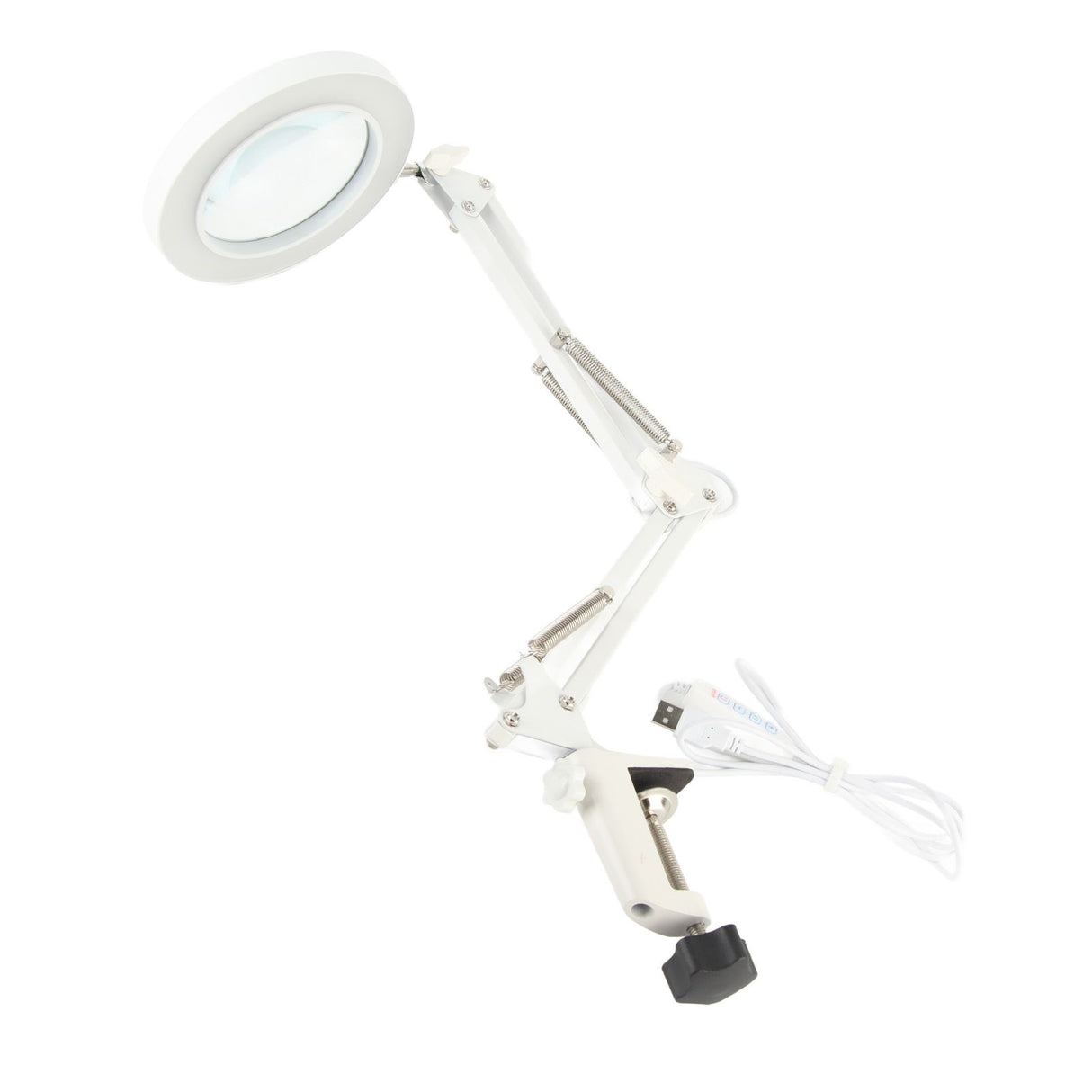 Magnifying Desk Lamp 5X Magnification 72 LED Beads 3 Light Modes Dimmable Lighted Magnifying Glass for Family Office