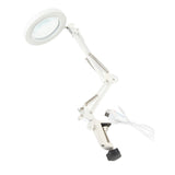 Magnifying Desk Lamp 5X Magnification 72 LED Beads 3 Light Modes Dimmable Lighted Magnifying Glass for Family Office - 45-Degree Angle