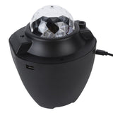 Star Projector Night Light 3 Colors Brightness Modes Music Adjustable Bluetooth Speaker LED Star Night Light 5V - Top-Down View