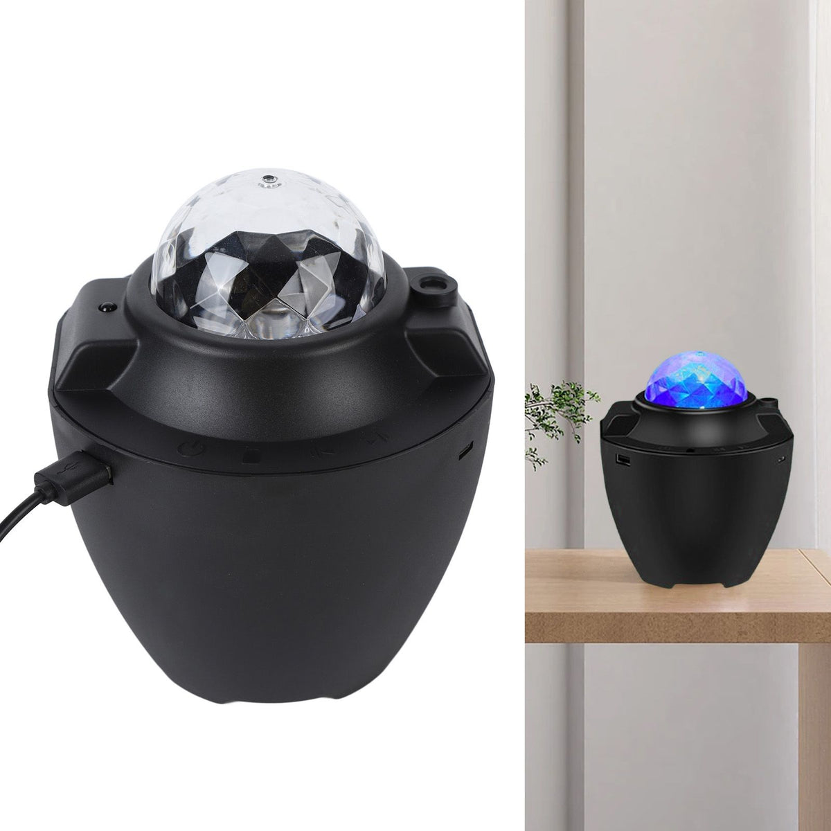 Star Projector Night Light 3 Colors Brightness Modes Music Adjustable Bluetooth Speaker LED Star Night Light 5V