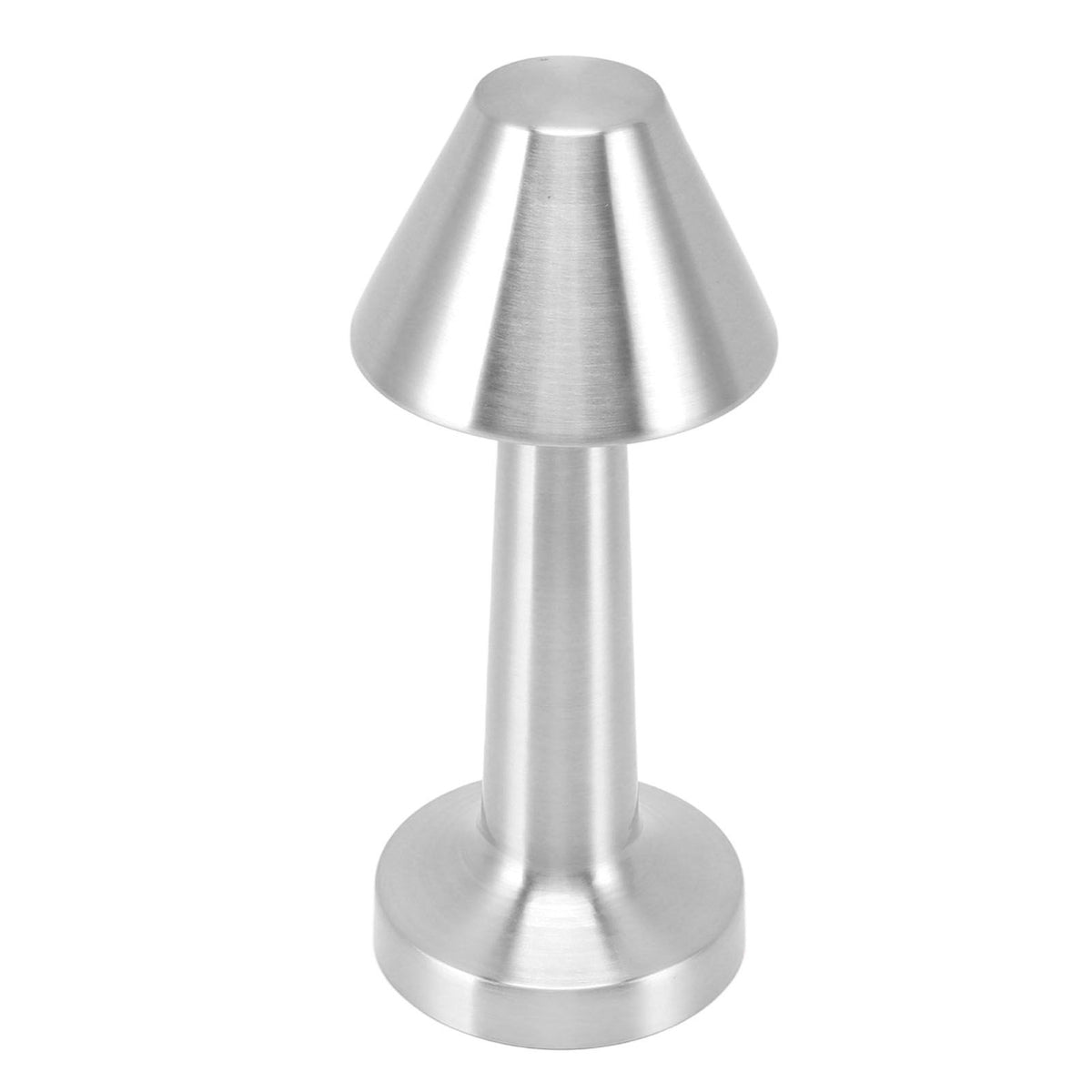 LED Table Lamp 3W 3 Colors Stepless Dimming USB Rechargeable Cordless LED Bedside Light Silver